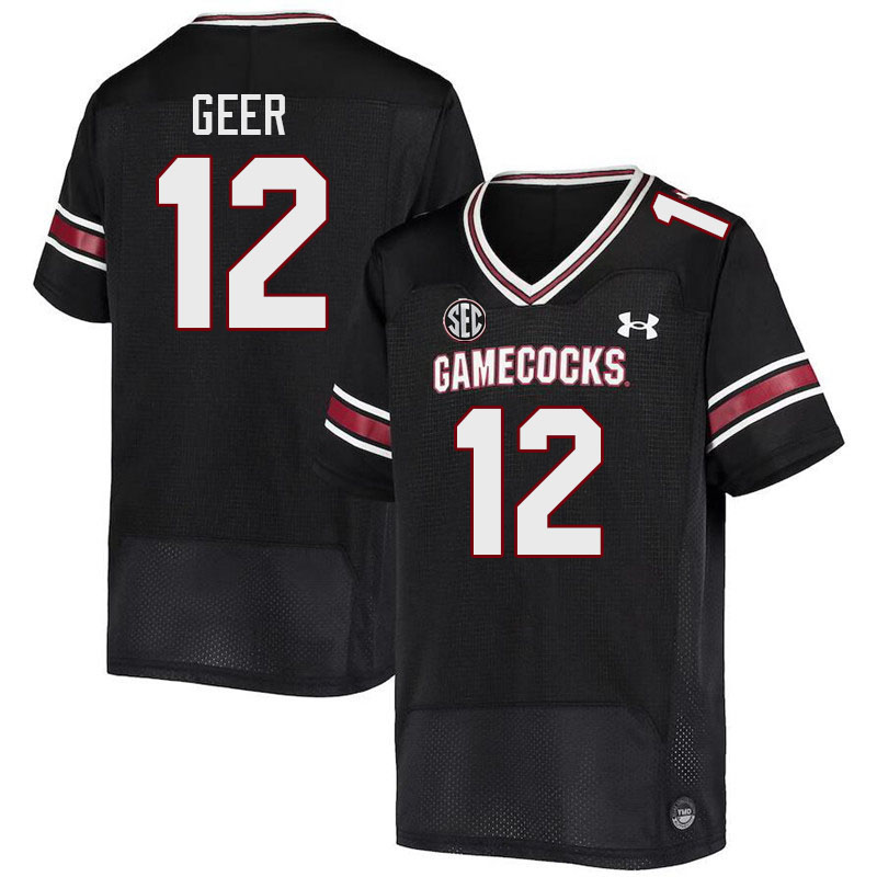 Men #12 Jatius Geer South Carolina Gamecocks 2023 College Football Jerseys Stitched-Black